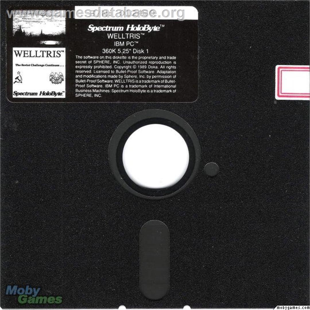 Welltris - Microsoft DOS - Artwork - Disc