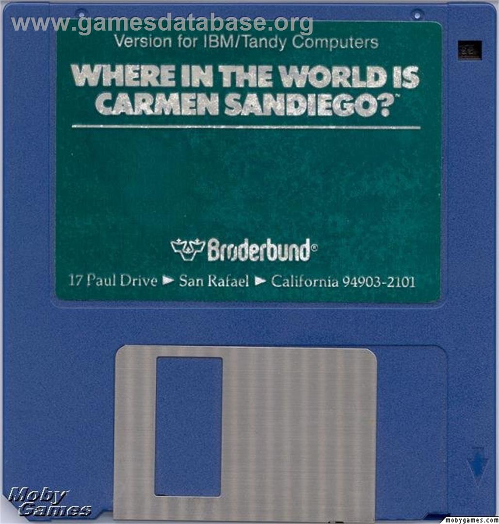 Where in the World is Carmen Sandiego - Microsoft DOS - Artwork - Disc