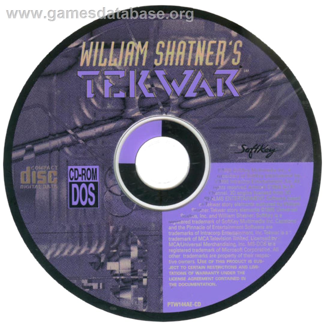 William Shatner's Tekwar - Microsoft DOS - Artwork - Disc