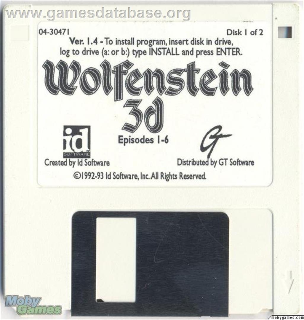 Wolfenstein 3D - Microsoft DOS - Artwork - Disc
