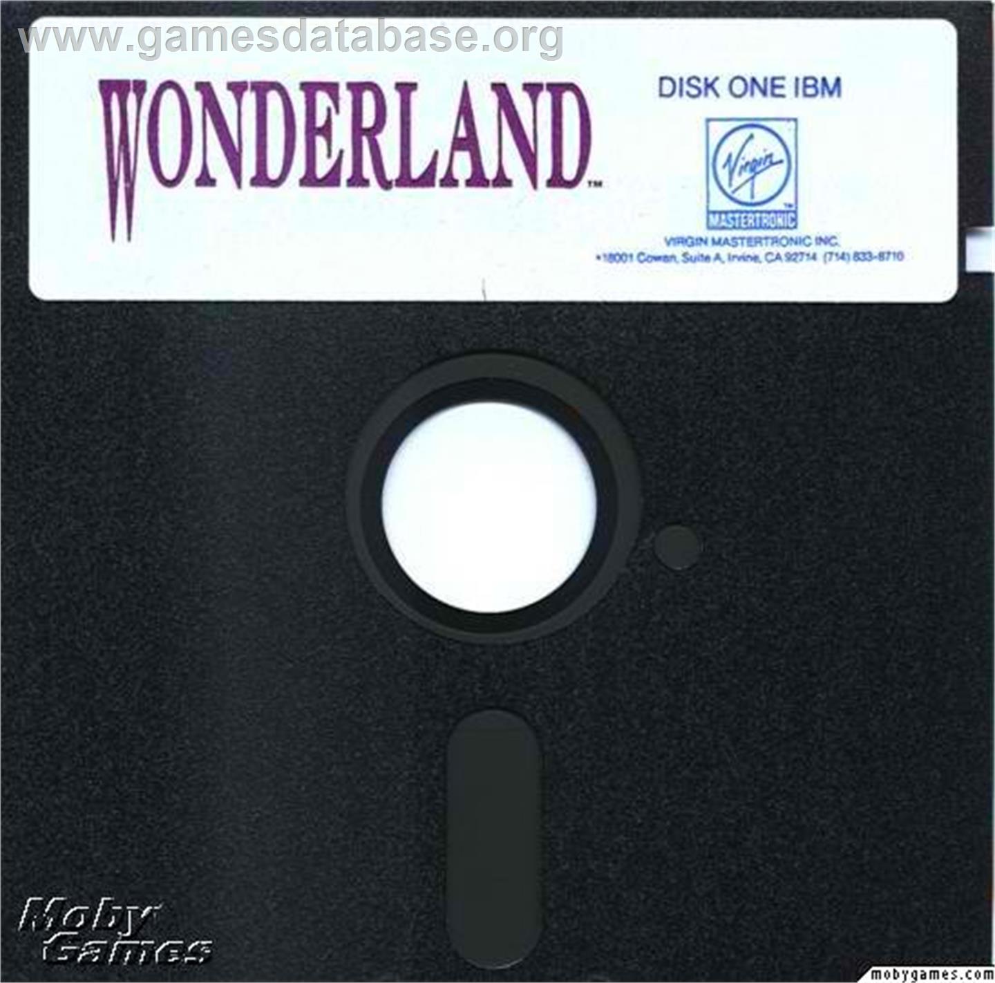 Wonderland - Microsoft DOS - Artwork - Disc