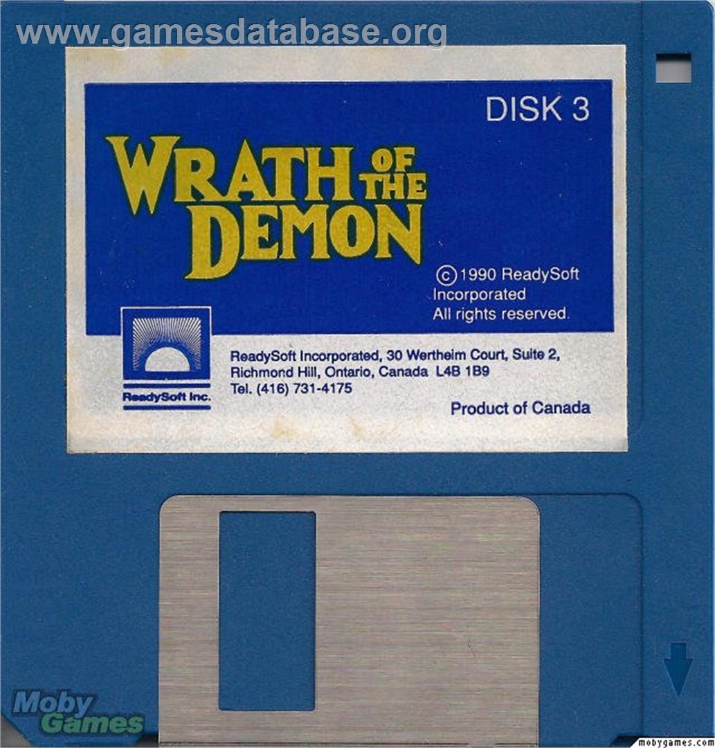 Wrath Of The Demon - Microsoft DOS - Artwork - Disc