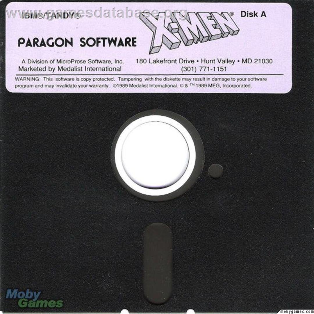X-Men - Microsoft DOS - Artwork - Disc