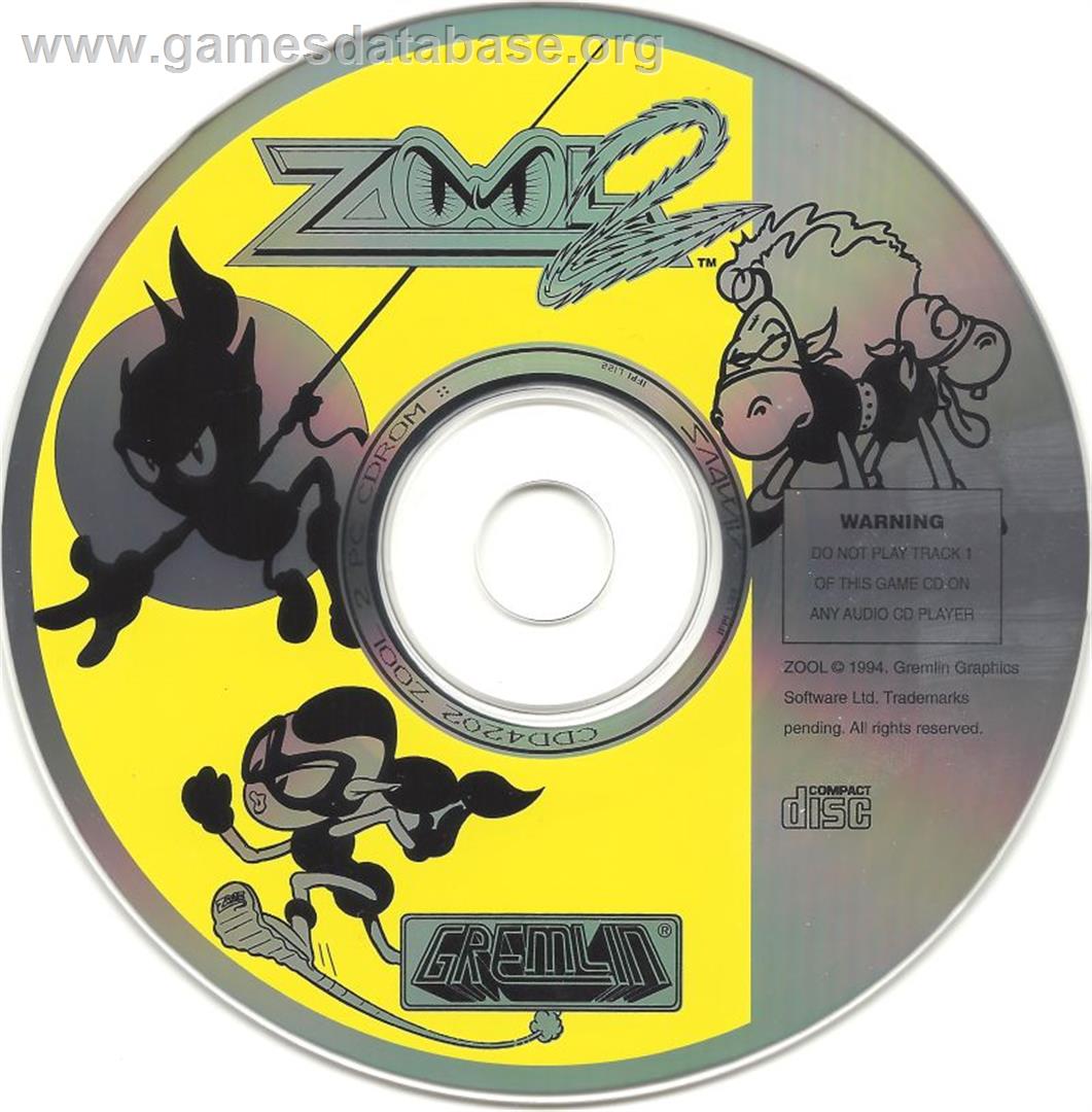 Zool 2 - Microsoft DOS - Artwork - Disc