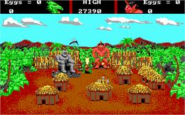 In game image of AAARGH! on the Microsoft DOS.