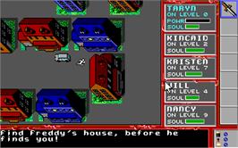In game image of A Nightmare on Elm Street on the Microsoft DOS.
