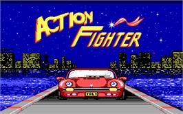 In game image of Action Fighter on the Microsoft DOS.