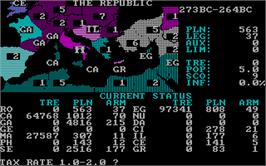 In game image of Annals Of Rome on the Microsoft DOS.