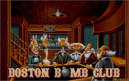 In game image of Boston Bomb Club on the Microsoft DOS.