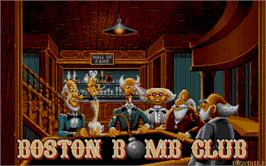 In game image of Boston Bomb Club on the Microsoft DOS.