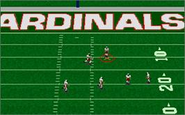 In game image of Front Page Sports - Football Pro '95 on the Microsoft DOS.