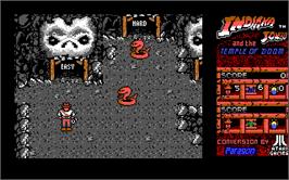 In game image of Indiana Jones And The Temple Of Doom on the Microsoft DOS.