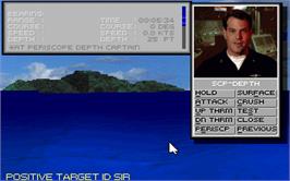 In game image of Seawolf on the Microsoft DOS.