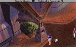 In game image of Space Quest 4 - Roger Wilco And The Time Rippers on the Microsoft DOS.