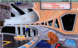 In game image of Space Quest 5 - The Next Mutation on the Microsoft DOS.