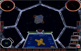 In game image of Star Wars TIE Fighter - Collector's CD-ROM on the Microsoft DOS.