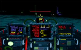 In game image of Subwar 2050 on the Microsoft DOS.