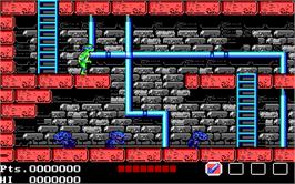 In game image of Teenage Mutant Ninja Turtles on the Microsoft DOS.