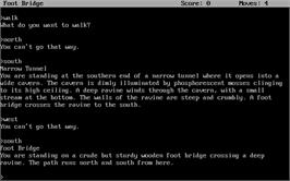In game image of Zork 2 - The Wizard Of Frobozz on the Microsoft DOS.