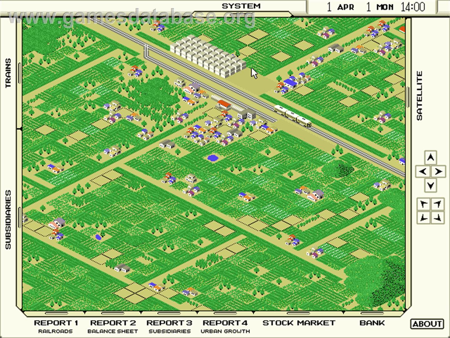 A-Train - Microsoft DOS - Artwork - In Game