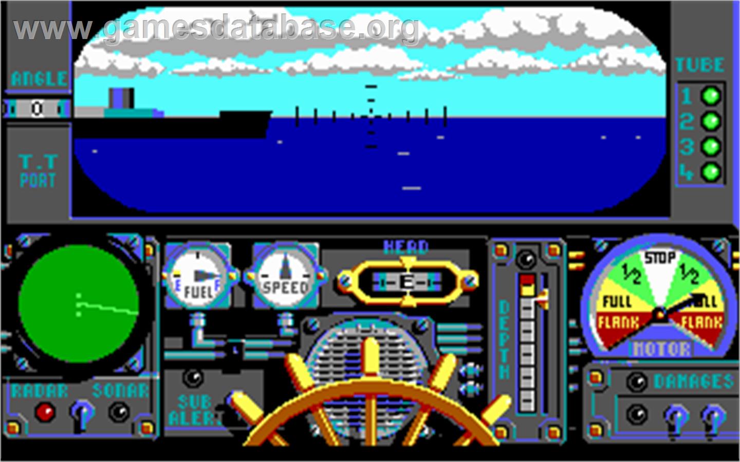 Advanced Destroyer Simulator - Microsoft DOS - Artwork - In Game