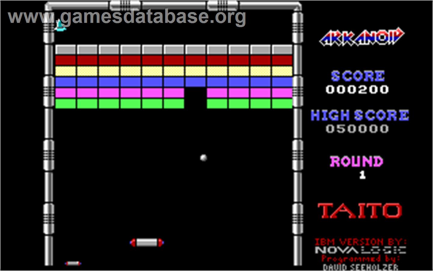 Arkanoid - Microsoft DOS - Artwork - In Game