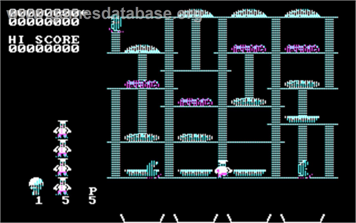 Burgertime - Microsoft DOS - Artwork - In Game