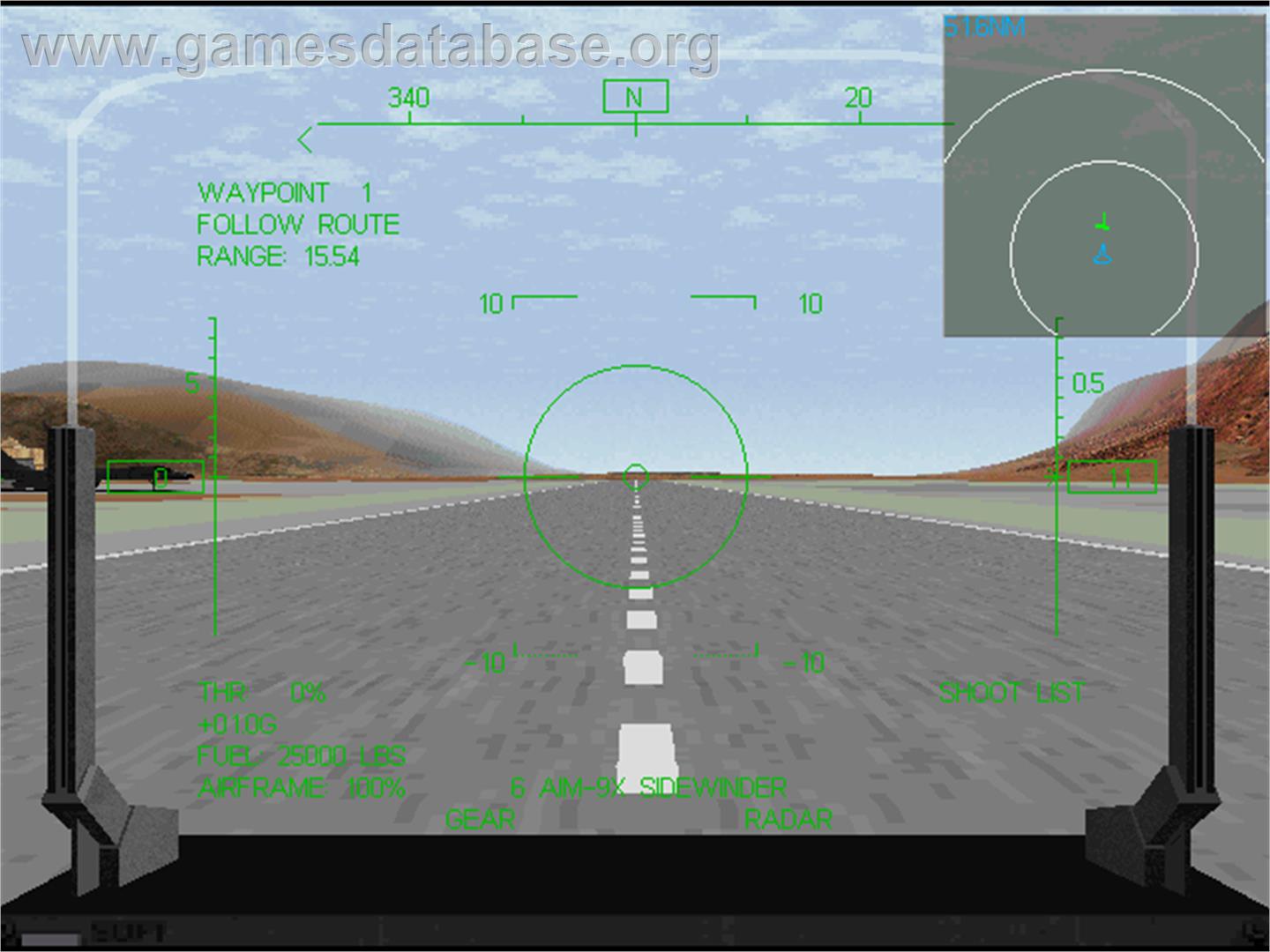 F-22 Lightning 2 - Microsoft DOS - Artwork - In Game