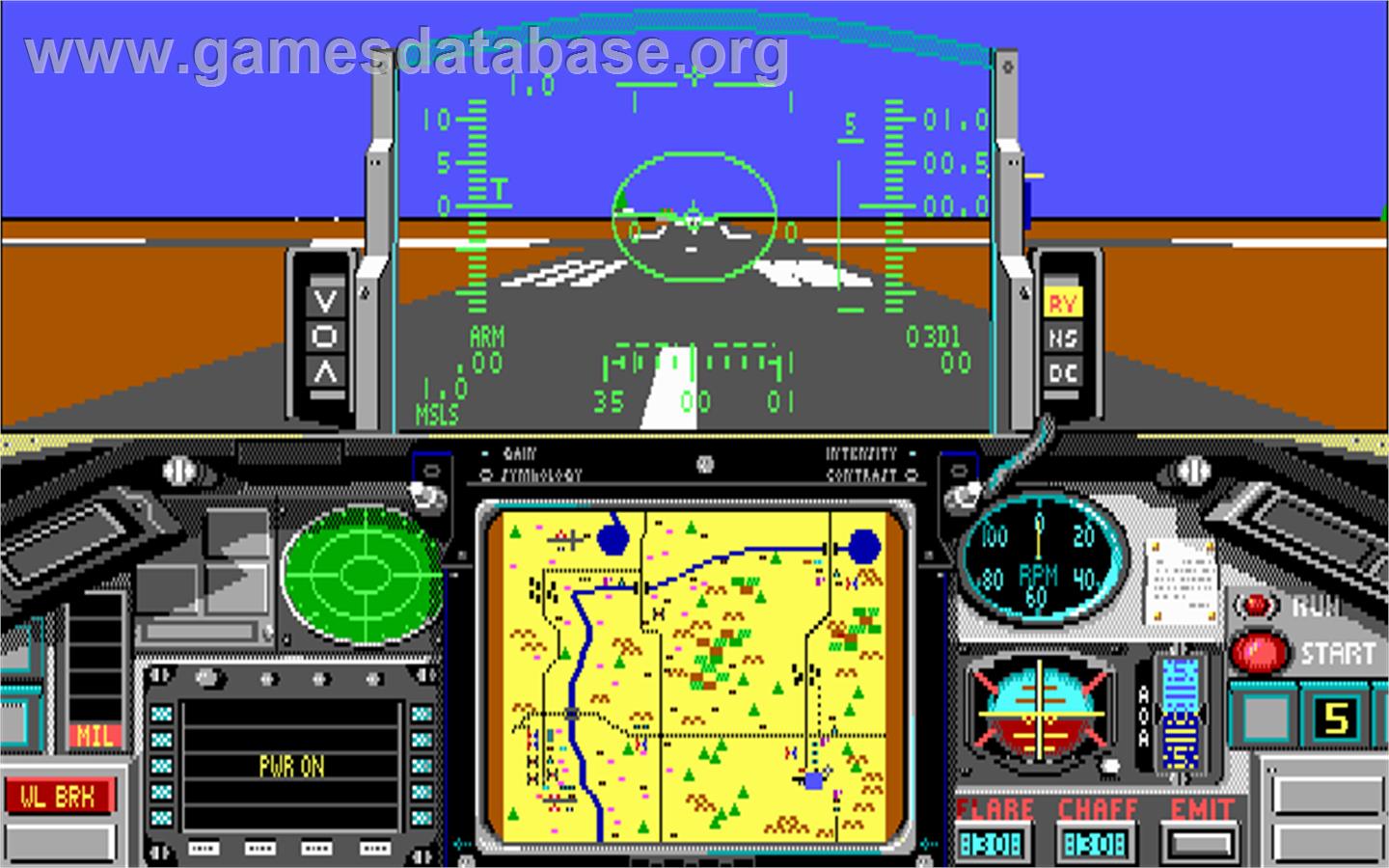 Falcon A.T. - Microsoft DOS - Artwork - In Game