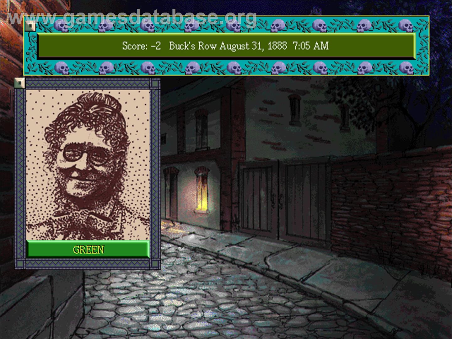 Jack the Ripper - Microsoft DOS - Artwork - In Game