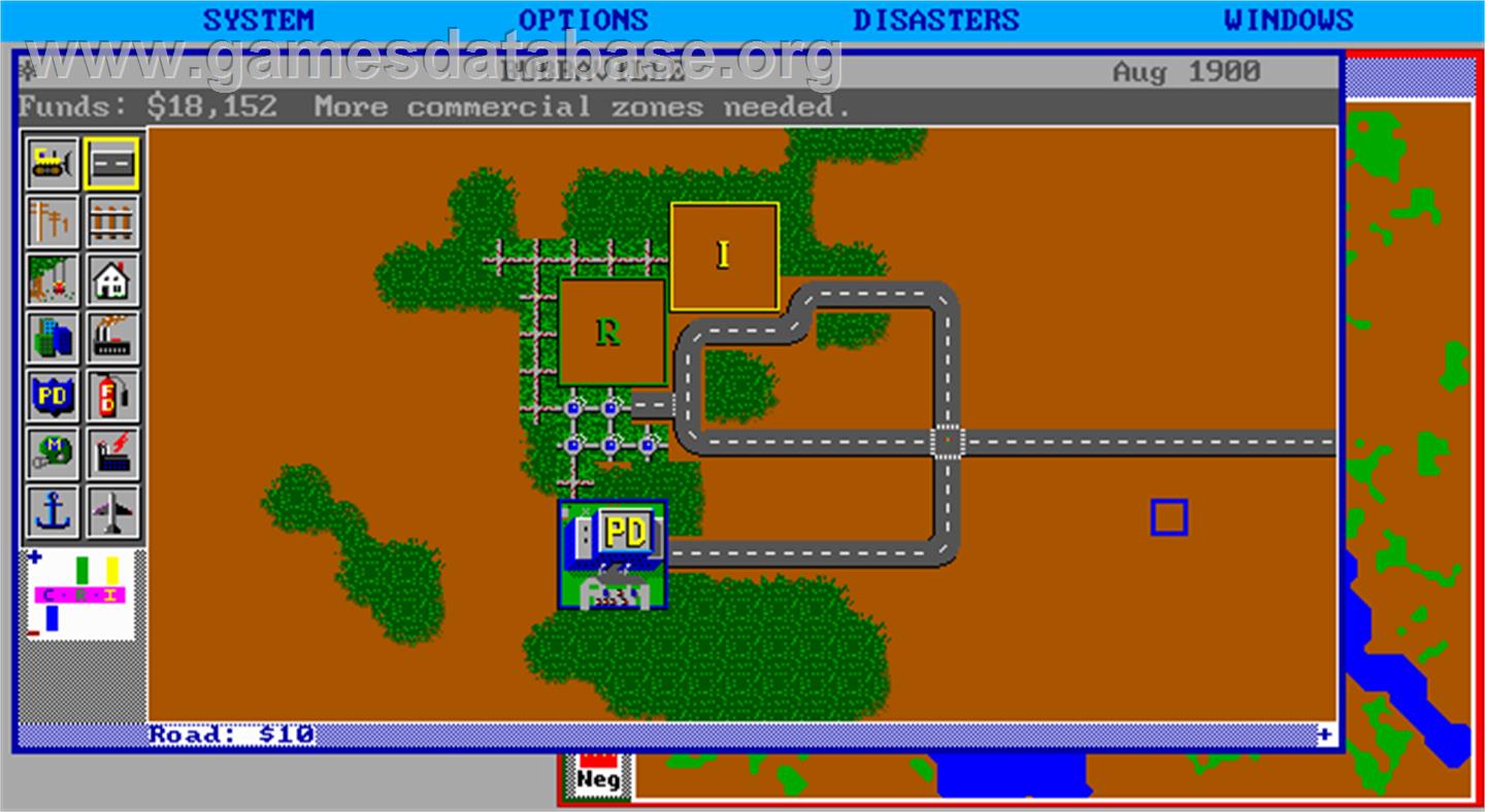 SimCity - Microsoft DOS - Artwork - In Game