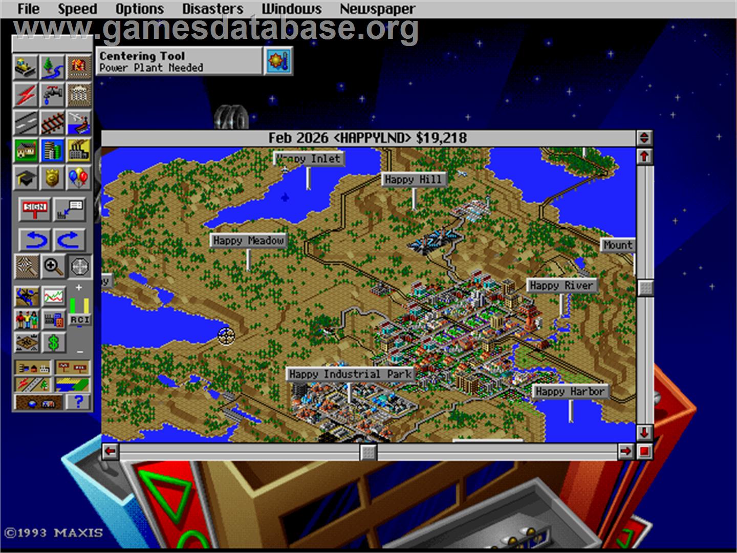 SimCity 2000 - Microsoft DOS - Artwork - In Game