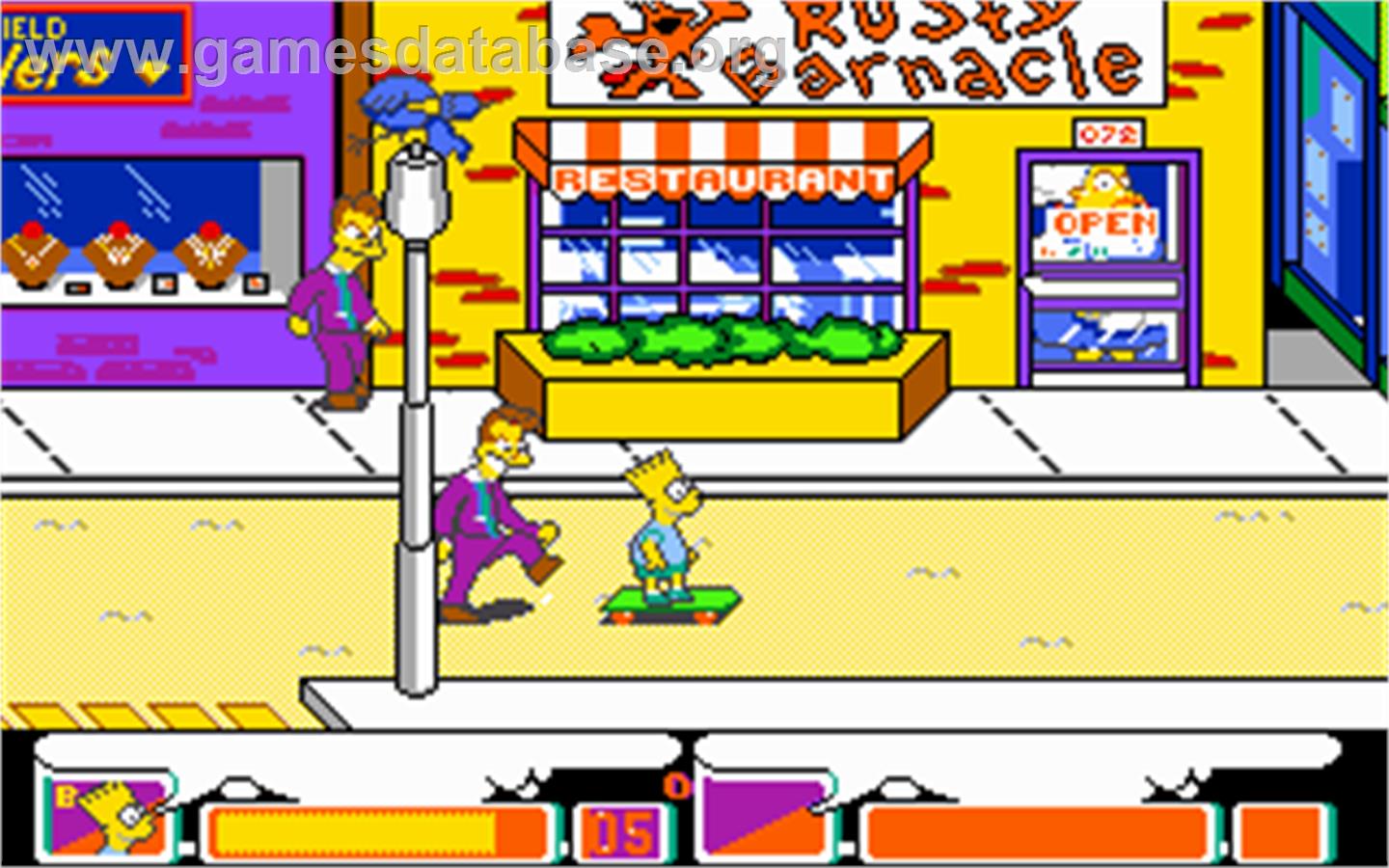 Simpsons Arcade Game, The - Microsoft DOS - Artwork - In Game