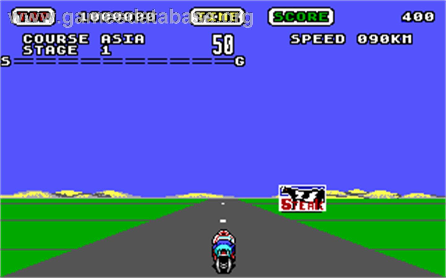 Super Hang-on - Microsoft DOS - Artwork - In Game