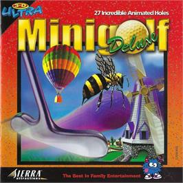 Box cover for 3-D Ultra MiniGolf Deluxe on the Microsoft Windows.