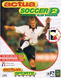 Box cover for Actua Soccer 2 on the Microsoft Windows.