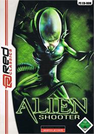 Box cover for Alien Shooter on the Microsoft Windows.