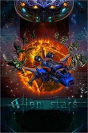 Box cover for Alien Stars on the Microsoft Windows.
