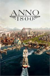 Box cover for Anno 1800 on the Microsoft Windows.