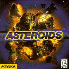 Box cover for Asteroids on the Microsoft Windows.