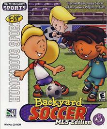 Box cover for Backyard Soccer MLS Edition on the Microsoft Windows.