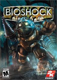 Box cover for BioShock on the Microsoft Windows.