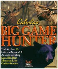 Box cover for Cabela's Big Game Hunter on the Microsoft Windows.