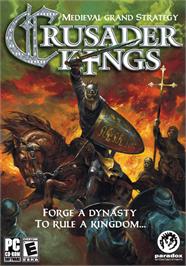 Box cover for Crusader Kings on the Microsoft Windows.