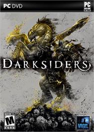 Box cover for Darksiders on the Microsoft Windows.
