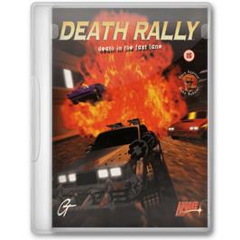 Box cover for Death Rally on the Microsoft Windows.