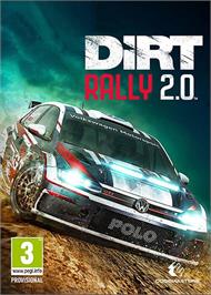 Box cover for DiRT Rally 2.0 on the Microsoft Windows.