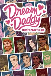 Box cover for Dream Daddy - A Dad Dating Simulator on the Microsoft Windows.