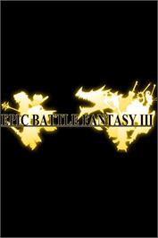 Box cover for Epic Battle Fantasy 3 on the Microsoft Windows.