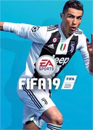Box cover for FIFA 19 on the Microsoft Windows.